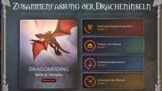 WoW: Dragonflight: Zusammenfassung der Dracheninseln - neues Übersichtsfenster (1)