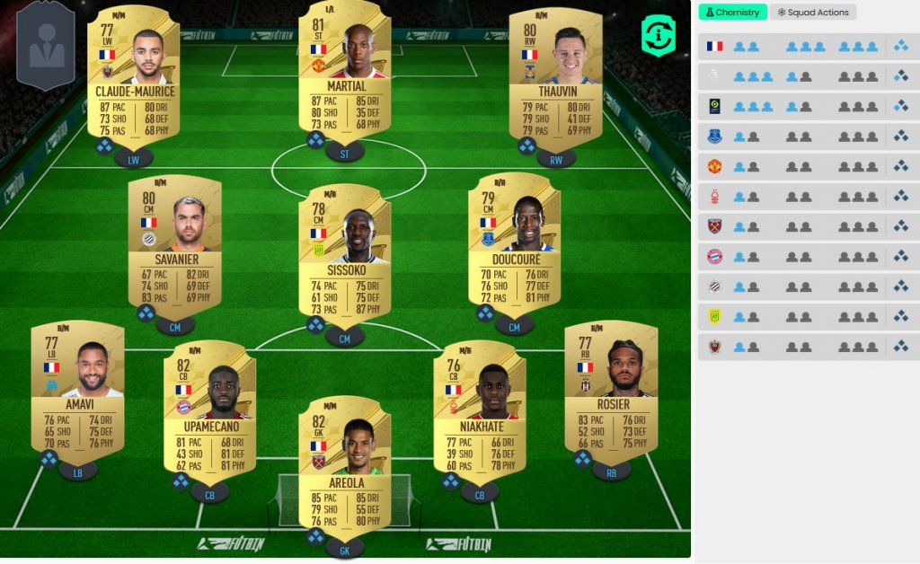 FIFA 23 Starterteam Frankreich Only futbincom