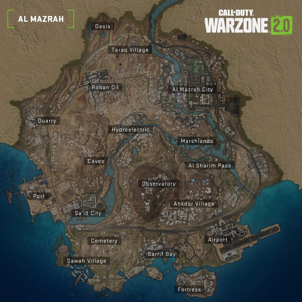 Warzone 2 Al Mazrah-Karte