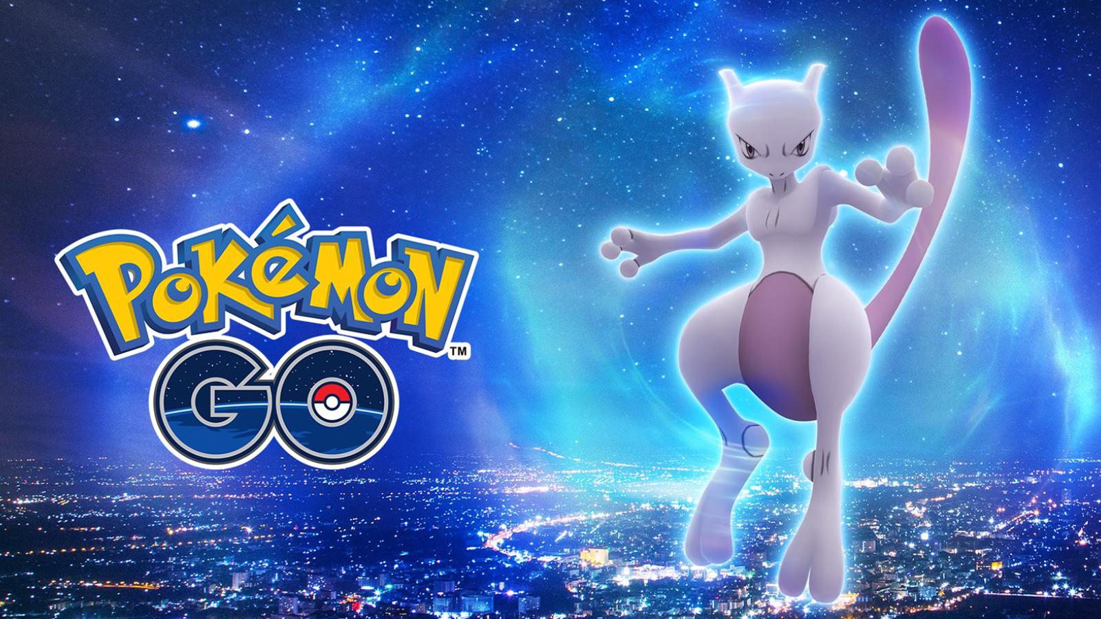 Screenshot der Mewtu-Promo in Pokemon Go.