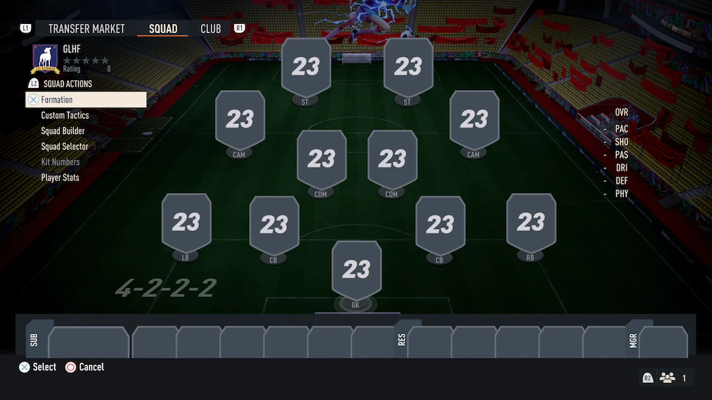 4-2-2-2-Formation in FIFA 23.