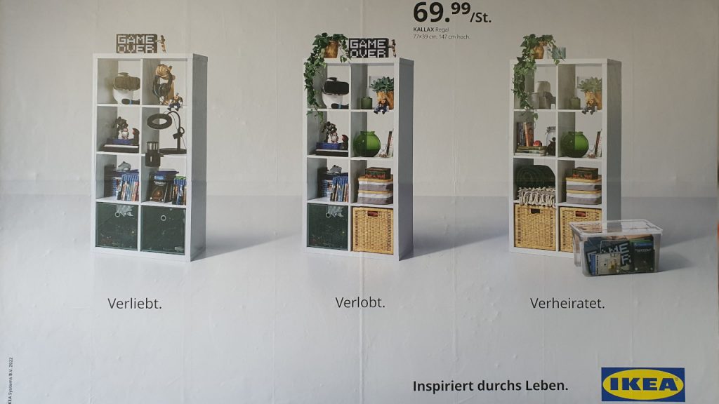 IKEA Werbung mit Kallax