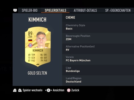 Kimmich Alternativposition FUT 23