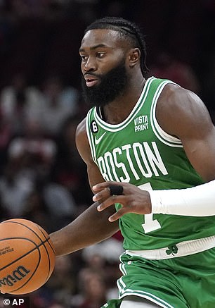 Jaylen Brown von den Boston Celtics sagte am Dienstag, er könne nicht mit Wests Firma in Verbindung gebracht werden